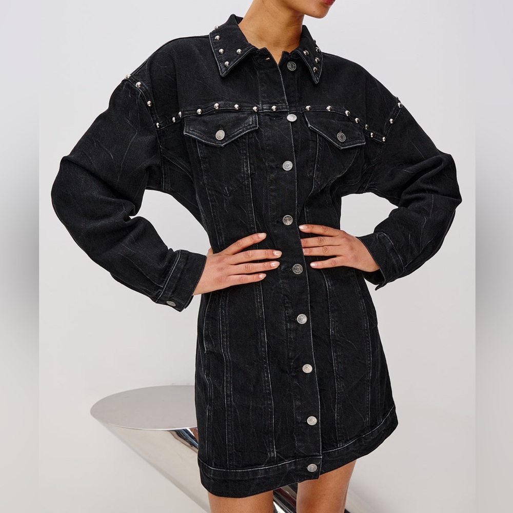 Rails Ladera Dress in Black Stone Studded NEW